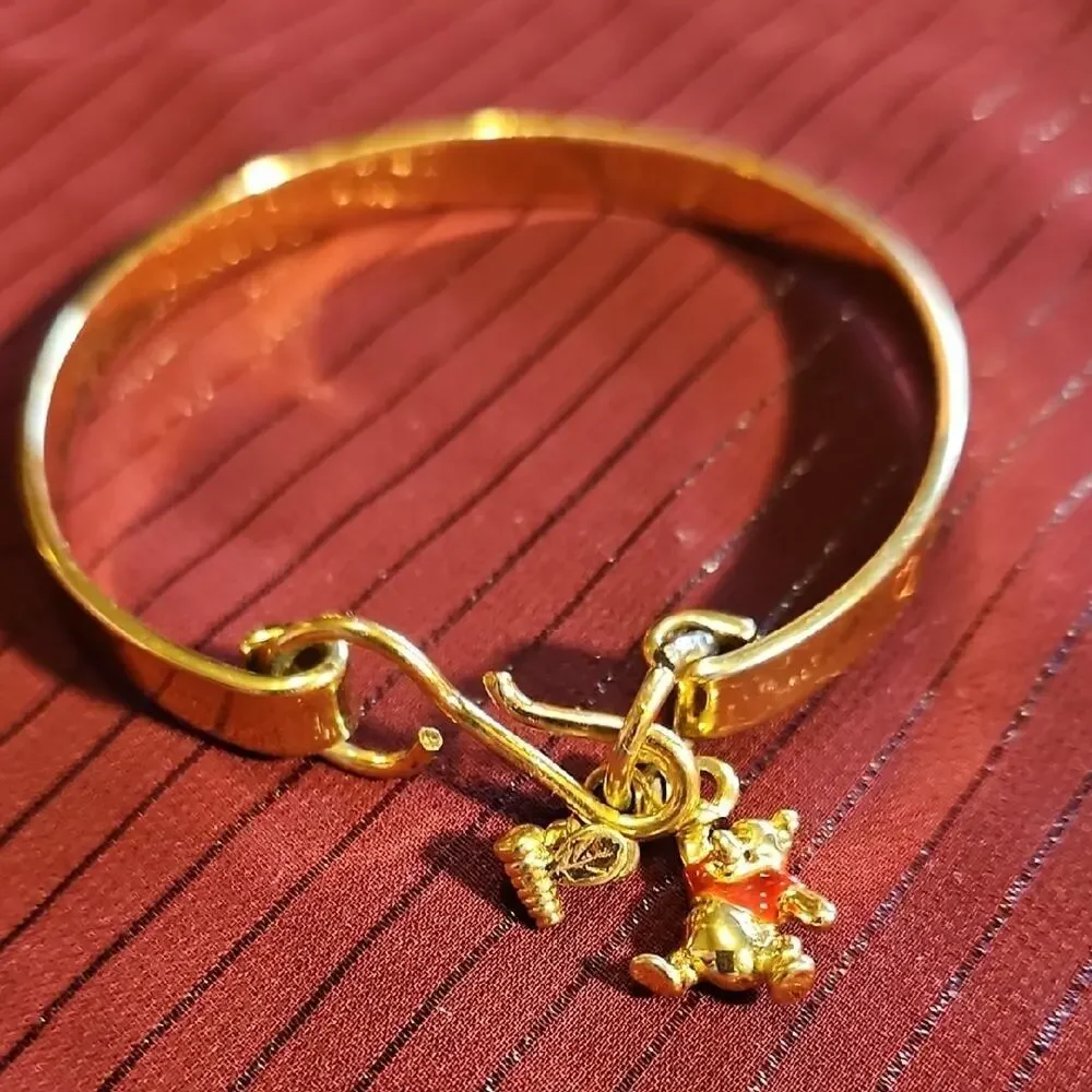 8 Assorted Gold Charm Bracelets
